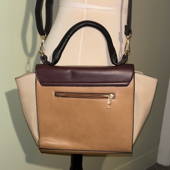 Stylish Multi-Tone Satchel Bag - Picture 10 of 10